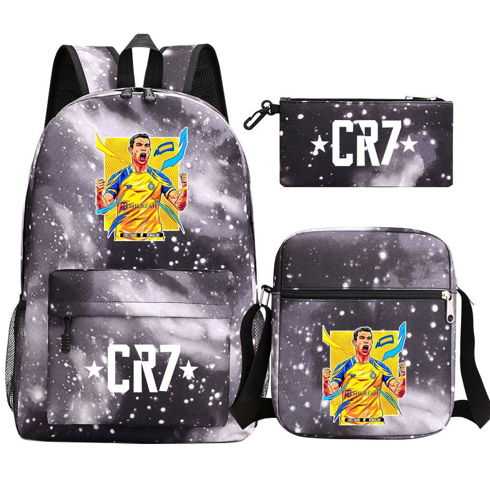 Cristiano Ronaldo Backpack with Front Pocket,CR7 Outdoor Bag 3 in 1 ...