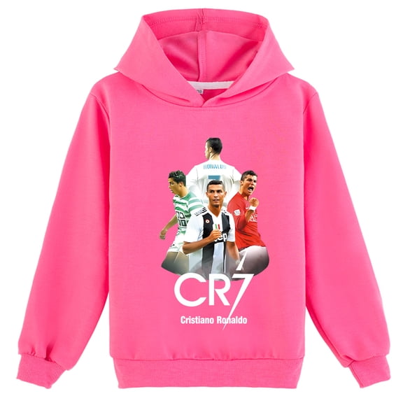 Cristiano Ronaldo Boys Girls Hoodie, Long Sleeve Pullover, Kids Spring Wear