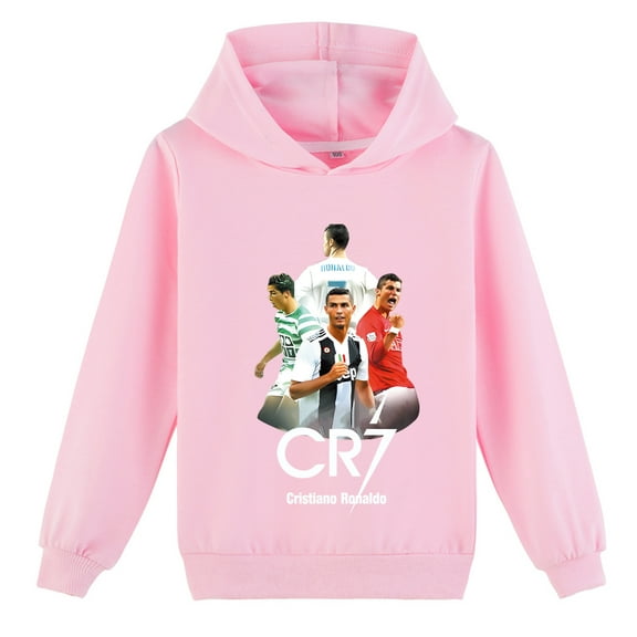 Cristiano Ronaldo Boys Girls Hoodie, Long Sleeve Pullover, Kids Spring Wear