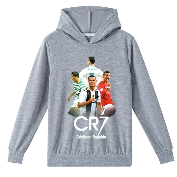 Cristiano Ronaldo Boys Girls Hoodie, Long Sleeve Pullover, Kids Spring Wear