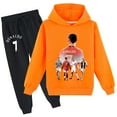 thumbnail image 1 of Cristiano Ronaldo Boys Graphic Cotton Sweatshirt Pullover Sweatpants 2 Pieces Sweatsuit Outfit Sets, 1 of 3