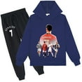 thumbnail image 1 of Cristiano Ronaldo Boys Graphic Cotton Sweatshirt Pullover Sweatpants 2 Pieces Sweatsuit Outfit Sets, 1 of 3