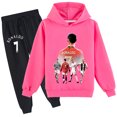 thumbnail image 1 of Cristiano Ronaldo Boys Graphic Cotton Sweatshirt Pullover Sweatpants 2 Pieces Sweatsuit Outfit Sets, 1 of 3