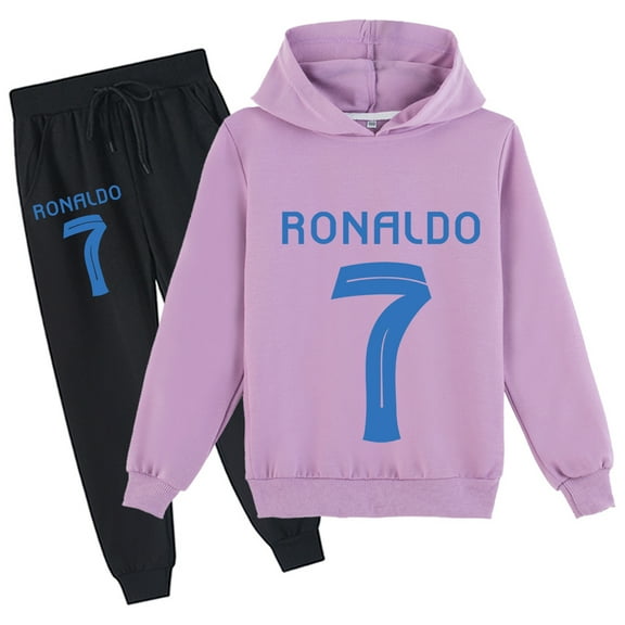 Cristiano Ronaldo Boys' Sweatshirt Hoodie Pants Spring Autumn Set Sports Casual Cool Print for Kids