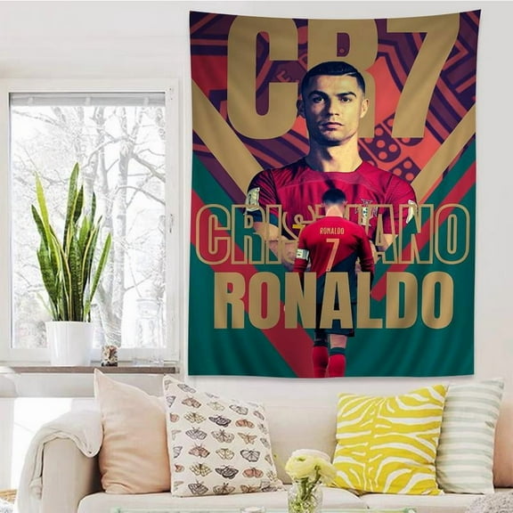 Cristiano Ronaldo CR7 Tapestry Anime Tapestry Hanging Tarot Hippie Wall Rugs Dorm Wall Hanging Sheets