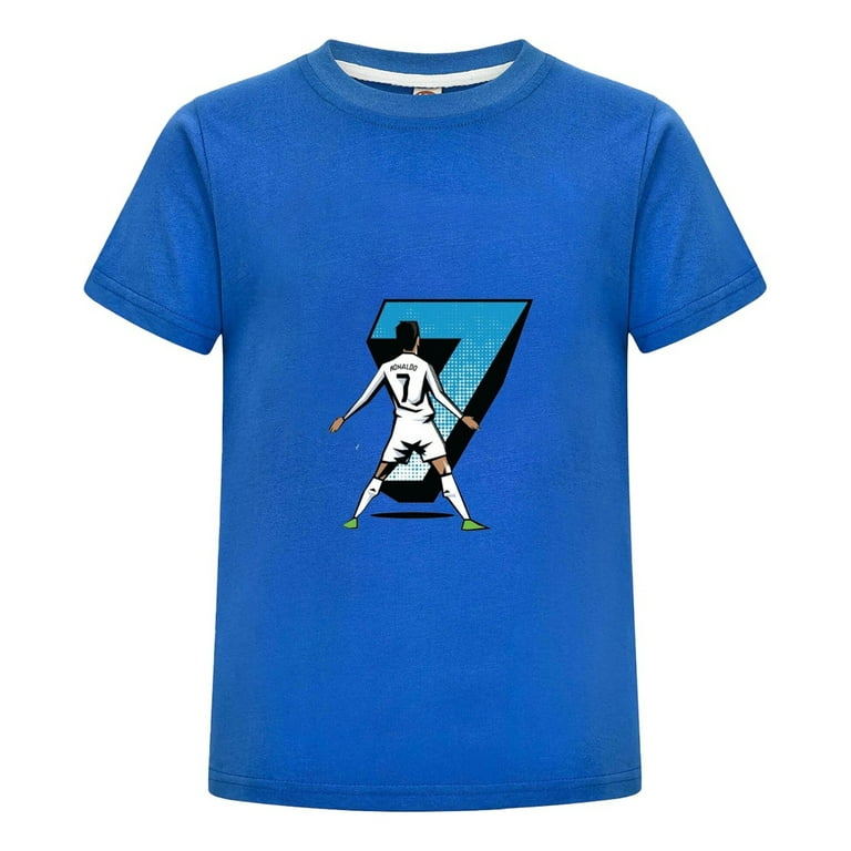 Cristiano Ronaldo CR7 Youth Shirt Kids Soccer T-Shirt Boys