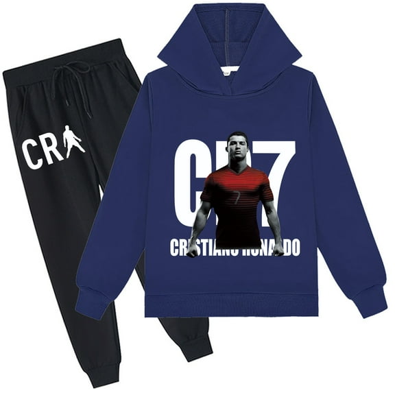Cristiano Ronaldo Graphic Hoodie and Sweatpants, Boys Girls, Children's Size, Cozy Fabric.