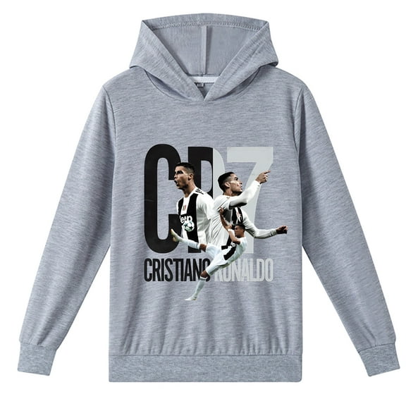 Cristiano Ronaldo Kids Hoodie, Long Sleeve Pullover, Boys Girls, Spring Autumn Wear