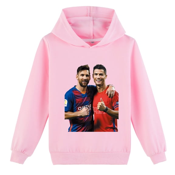 Cristiano Ronaldo Kids Long Sleeve Hoodie, Pullover, Boys Girls, Casual Clothes