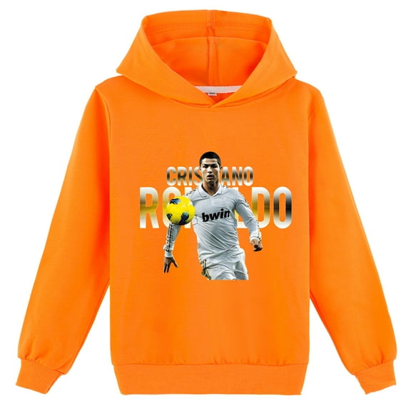 Cristiano Ronaldo Kids Long Sleeve Hoodie, Pullover, Girls Boys, Spring Use