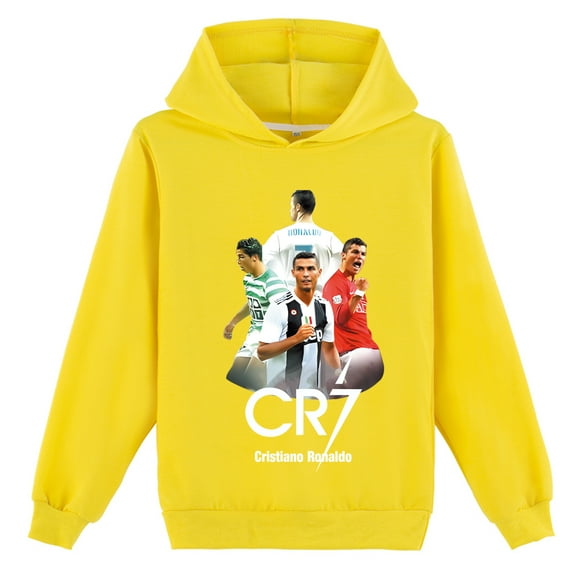 Cristiano Ronaldo Kids Long Sleeve Pullover, Hoodie, Girls Boys, Daily Use