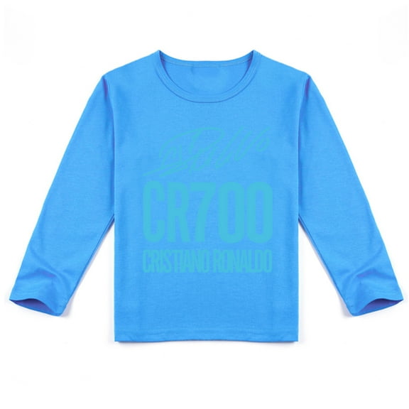 Cristiano Ronaldo Kids' Long Sleeve T-shirt, Breathable Fabric and Adorable Print, Autumn Staple