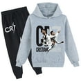 thumbnail image 1 of Cristiano Ronaldo Lightweight Hoodie Sweatpants Sets for Kids Ideal for Spring Autumn, 1 of 3