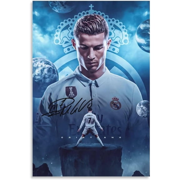 Cristiano Ronaldo Poster 3 Canvas Poster Unframed: 16x24 inches (40x60cm)