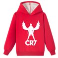 thumbnail image 1 of Cristiano Ronaldo Printed Brushed Hooded Sweatshirts for Boys and Girls - Ideal for Casual Winter Wear, 1 of 6