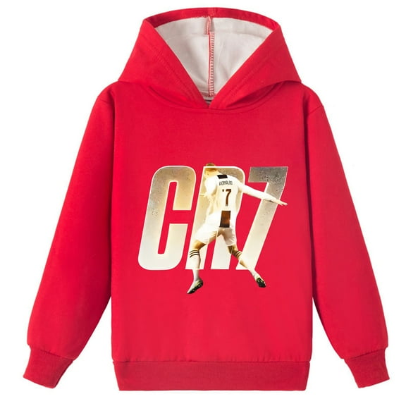 Cristiano Ronaldo Printed Brushed Pullover Hoodies for Boys and Girls - A Fashionable Winter Choice