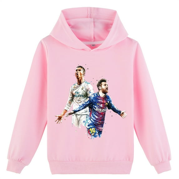 Cristiano Ronaldo Sweatshirts Lionel_Messi Hoodies Graphic Long Sleeve Casual Pullover Tops for Teen Boys