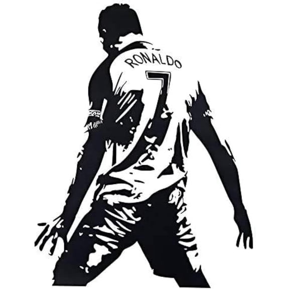 Cristiano Ronaldo Waterproof Removable Wall Sticker Bedroom Decoration DIY Poster Sticker 80*55 Cm
