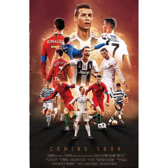 Cristiano Ronaldo by BINFA-Wall Art 16 x 24 Poster Print