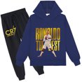 thumbnail image 1 of Cristiano Ronaldo graphic hoodie and sweatpants, kids' size, boys girls, all-day wear., 1 of 3