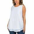 thumbnail image 1 of Cristina B Ladies' Sleeveless Tunic (White, L), 1 of 3