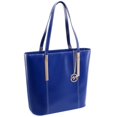 thumbnail image 1 of Cristina Leather Shoulder Tote Bag, Navy - 13.5 x 6 x 14 in., 1 of 1