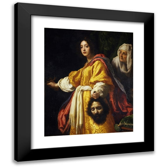 Cristofano Allori 20x24 Black Modern Framed Museum Art Print Titled - Judith with the Head of Holofernes (1610-1612)
