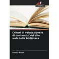 thumbnail image 1 of Criteri di valutazione e di contenuto del sito web della biblioteca, (Paperback), 1 of 1