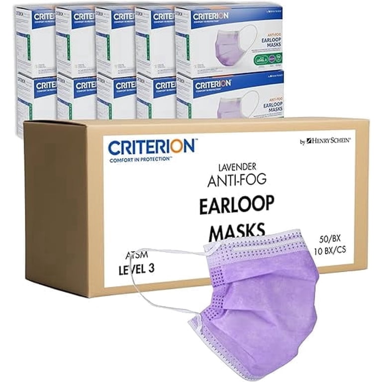 Criterion ASTM Level 3 Disposable Face Mask – Anti-Fog, Lavender