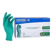 Criterion Chloroprene Exam Disposable Gloves, Non-Sterile, Latex-Free, Ambidextrous, 4.33 Mil, Green, X-Small, 100 Count