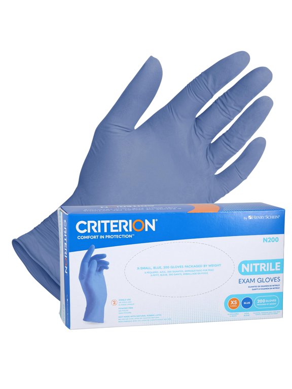 N200 Nitrile Exam Gloves - Non-Sterile, Chlorinated, Disposable, Latex-Free, Ambidextrous