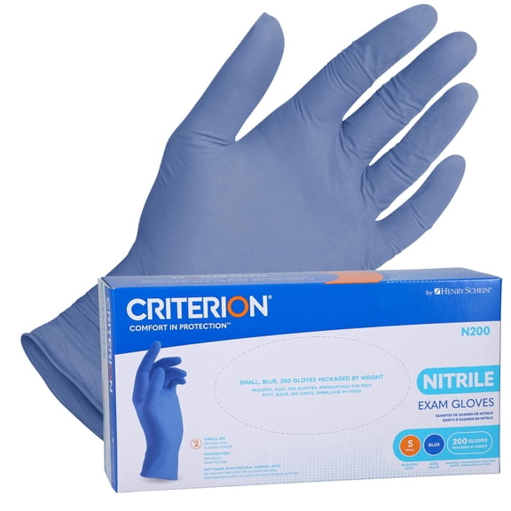 Criterion N200 Nitrile Exam Gloves - Non-Sterile, Chlorinated, Disposable, Latex-Free, Ambidextrous