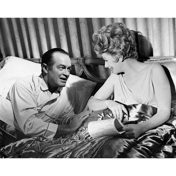 Critic's Choice 1963 Bob Hope in bed with Lucille Ball 4x6 photo inch poster