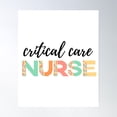 thumbnail image 1 of Critical Care Nurse (Black Text)- Rn - Registered Nurse - Critical Care Poster Wall Art, Modern Wall Decor, 24x36 UNFRAMED, 1 of 3