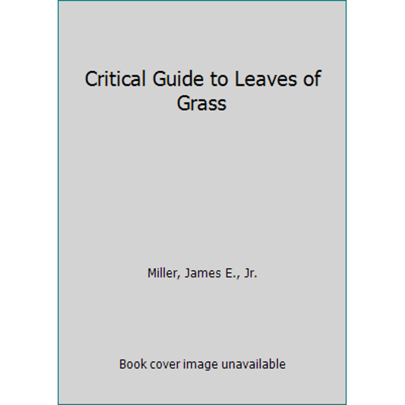 Pre-Owned Critical Guide to Leaves of Grass (Paperback) 0226526062 9780226526065