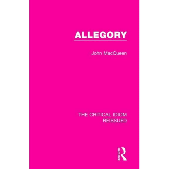 Critical Idiom Reissued Allegory, (Paperback)