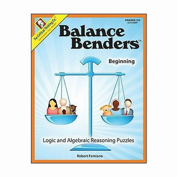 Critical Thinking Press Beginning Level Balance Benders Book, Grades 2nd - 6th (CTB06701BBP)