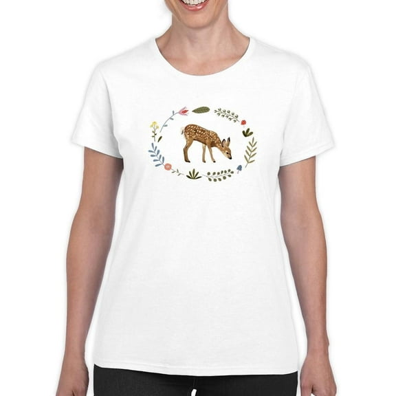 Critter And Foliage Iii T-Shirt Women -Victoria Barnes Designs, Female XX-Large