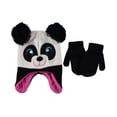 thumbnail image 1 of Critter Collection "Panda" Beanie & Mittens Set (Toddler One Size) - white, one size, 1 of 2