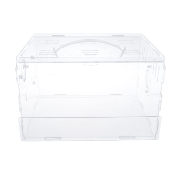 Critter Gerbil Living Cage, Acrylic Hamster Cage, Luxury Transparent Habitat - single layer