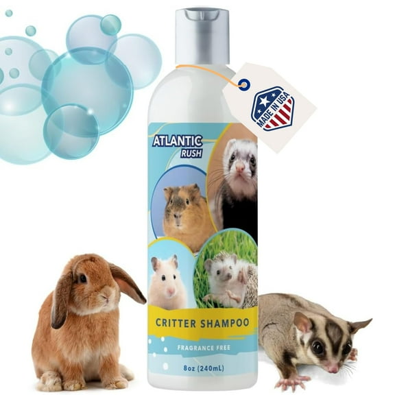 Critter Shampoo for Small MSF2Pets - 8oz Small Animal Fragrance Free Shampoo - Pet Shampoo for Small Critters Including Ferrets, Guinea Pigs, Rabbits, Hedgehogs, Hamsters & Sugar Gliders