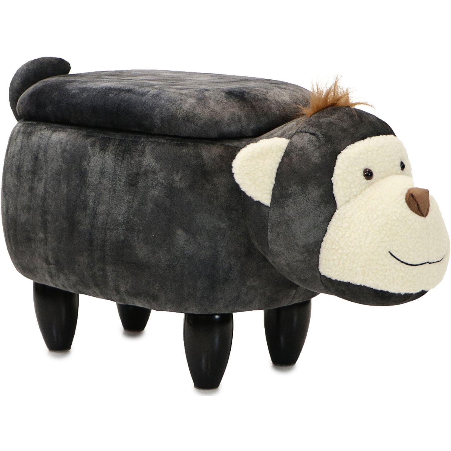 Critter Sitters 15" Seat Height Plus Animal Shape Storage Ottoman