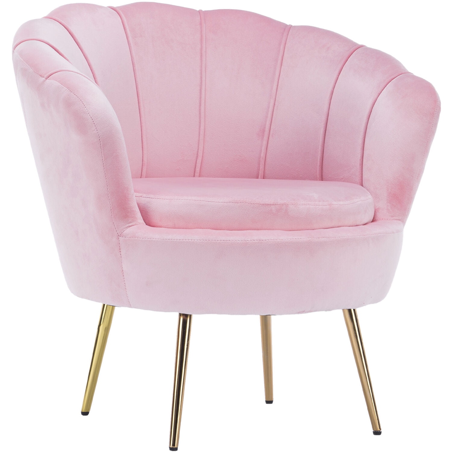 Critter Sitters Pink Velvet Accent Chair Comfortable