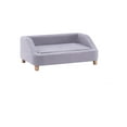 thumbnail image 1 of Critter Sitters 36 in. Microfiber Gray Rectangle Pet Bed for Medium-Sized Dogs, 1 of 9