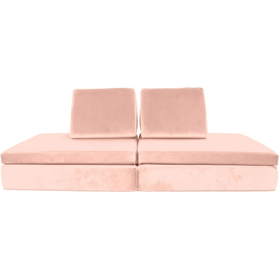 Critter Sitters Kids Lil Lounger | Play Couch | Modular Sofa | Fort Building, Open Ended Play | Sturdy Foam | Washable Covers | Durable | Flexible Seating for Playroom, Kids Room