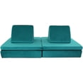 thumbnail image 1 of Critter Sitters Kids Lil Lounger | Play Couch | Modular Sofa | Fort Building, Open Ended Play | Sturdy Foam | Washable Covers | Durable | Flexible Seating for Playroom, Kids Room, 1 of 17