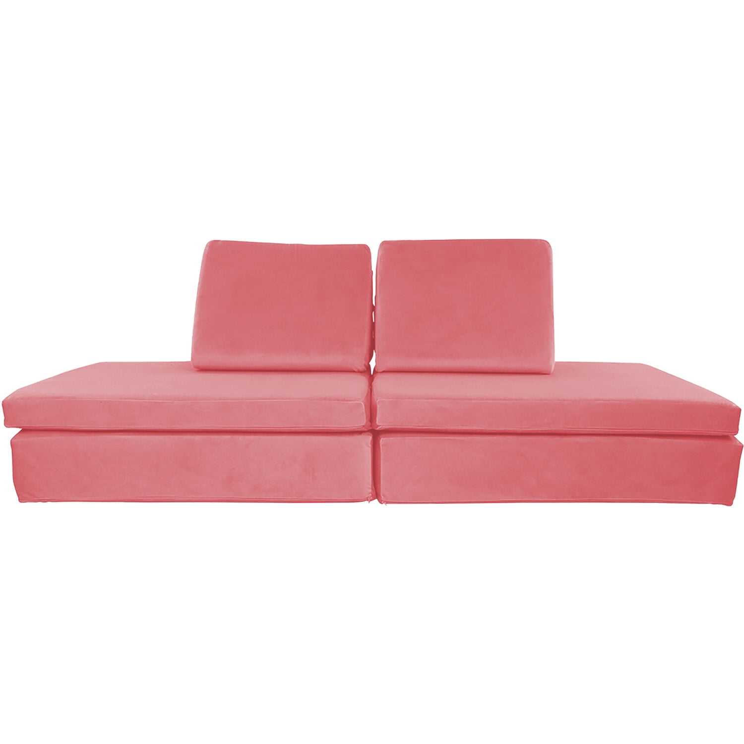Critter Sitters Kids Lil Lounger | Play Couch | Modular Sofa | Fort Building, Open Ended Play | Sturdy Foam | Washable Covers | Durable | Flexible Seating for Playroom, Kids Room