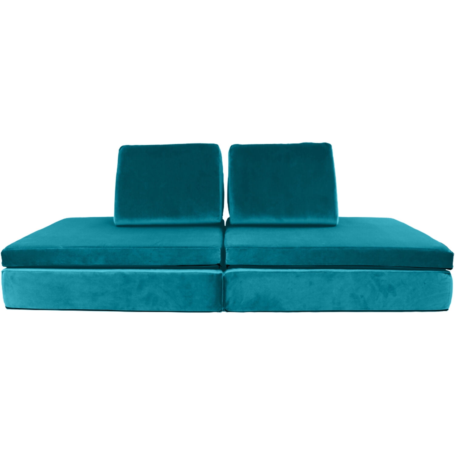 Critter Sitters Kids Lil Lounger | Play Couch | Modular Sofa | Fort Building, Open Ended Play | Sturdy Foam | Washable Covers | Durable | Flexible Seating for Playroom, Kids Room
