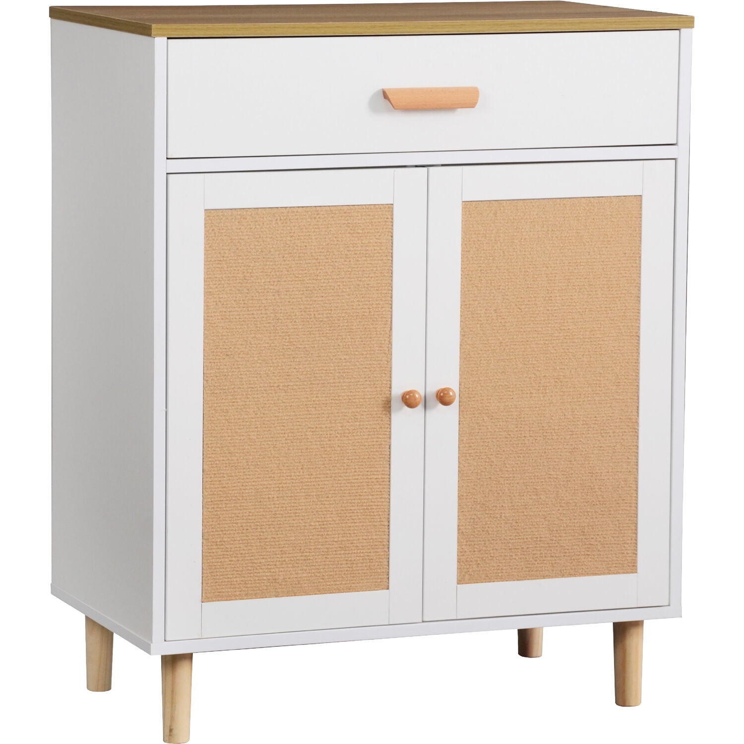 Critter Sitters Litter Box Enclosure Side Table in White