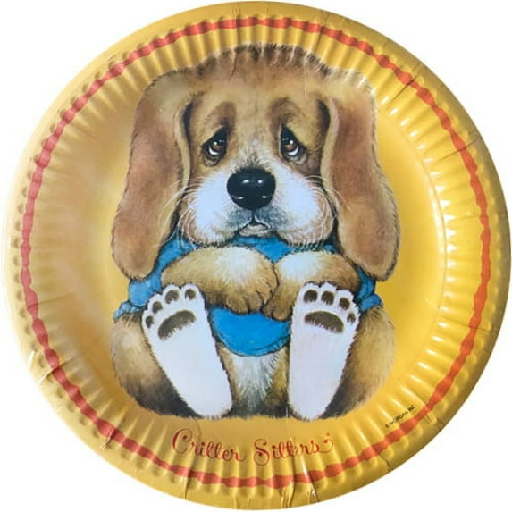 Critter Sitters Vintage Orange Small Paper Plates (8ct)